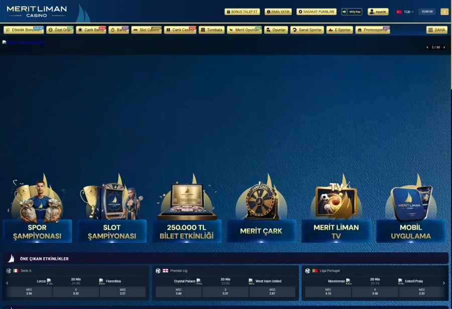 Meritliman Casino ekran görüntüsü